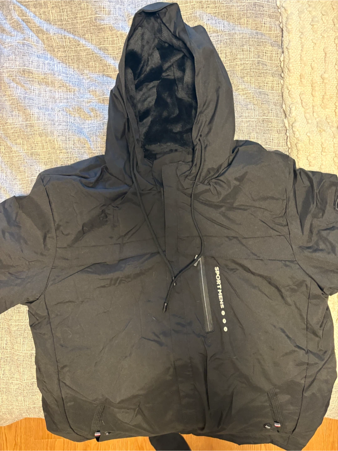 Boys black winter coat