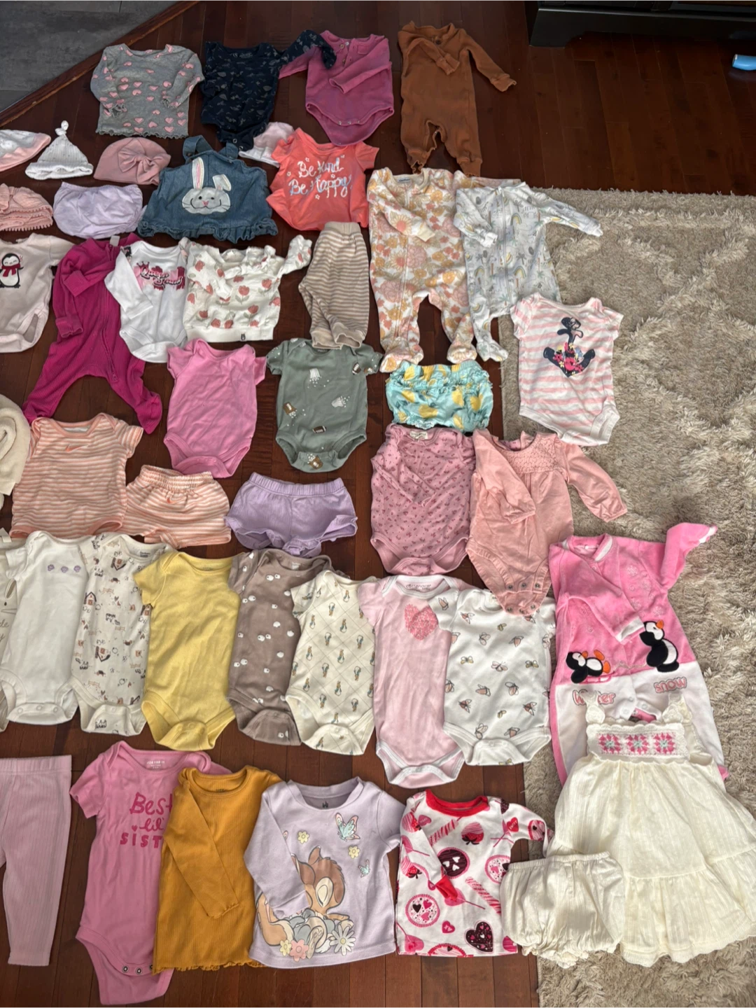 3-6 months Large Infant Baby Girl Clothing Bundle - photo 2