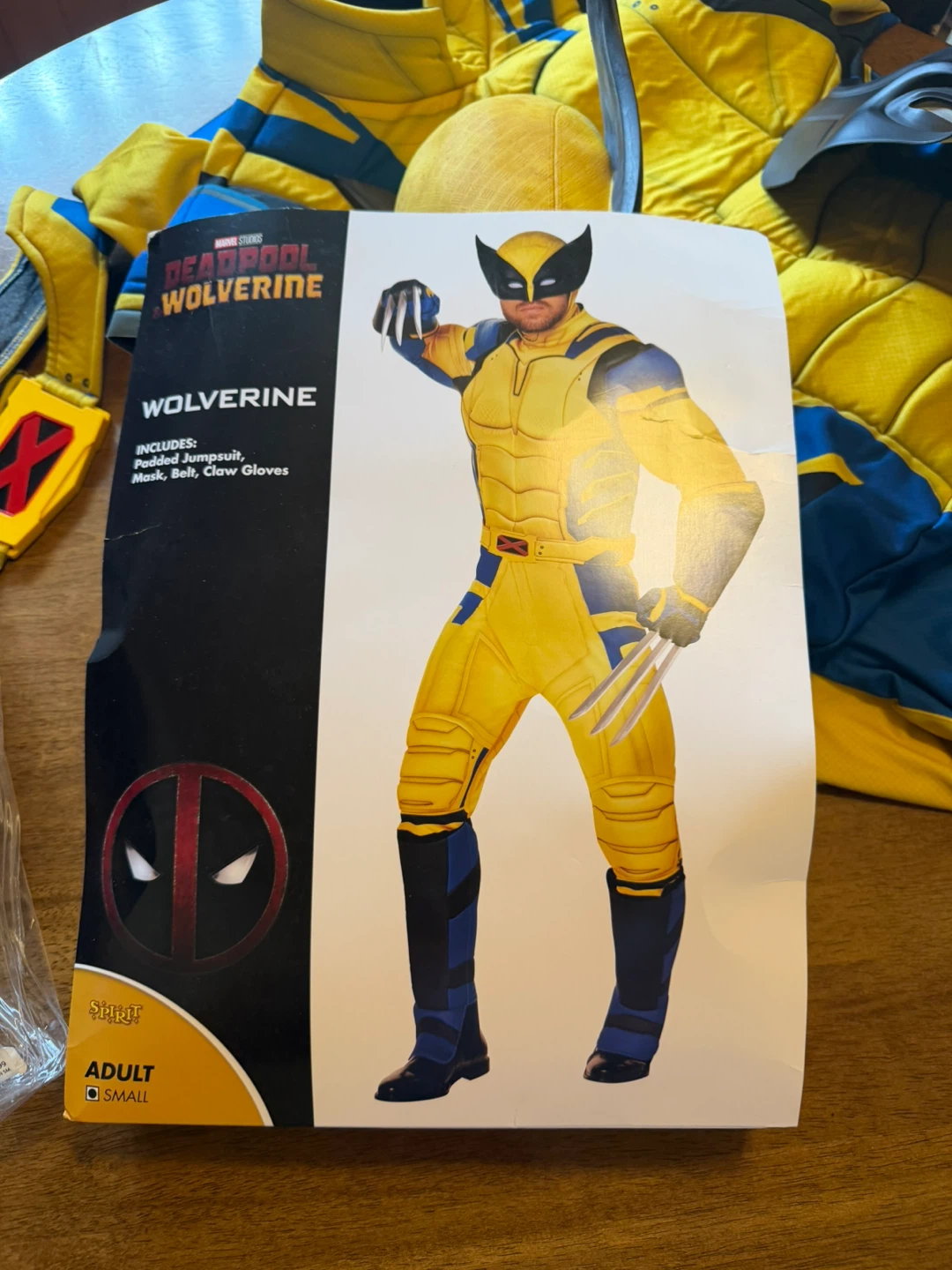 Marvel Deadpool and Wolverine Costume Adult Small