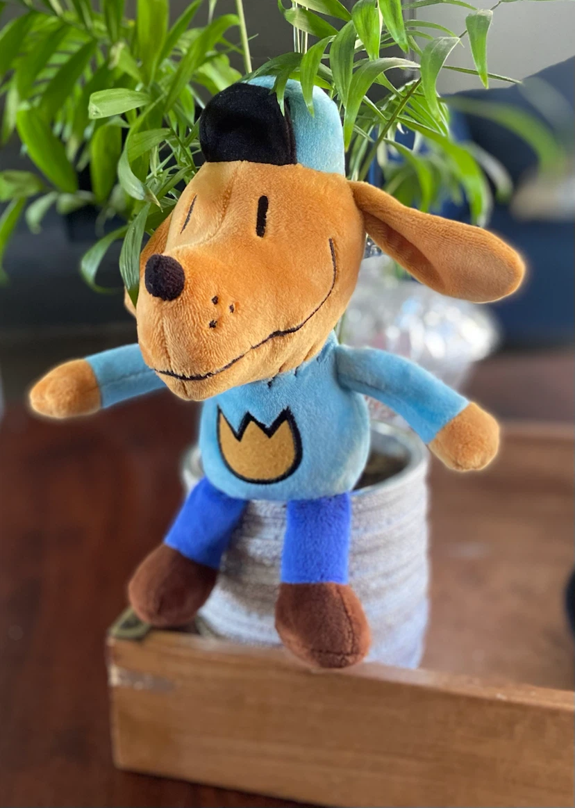 LIKE NEW 9” Dog Man in Policeman Unified Plush Toy
