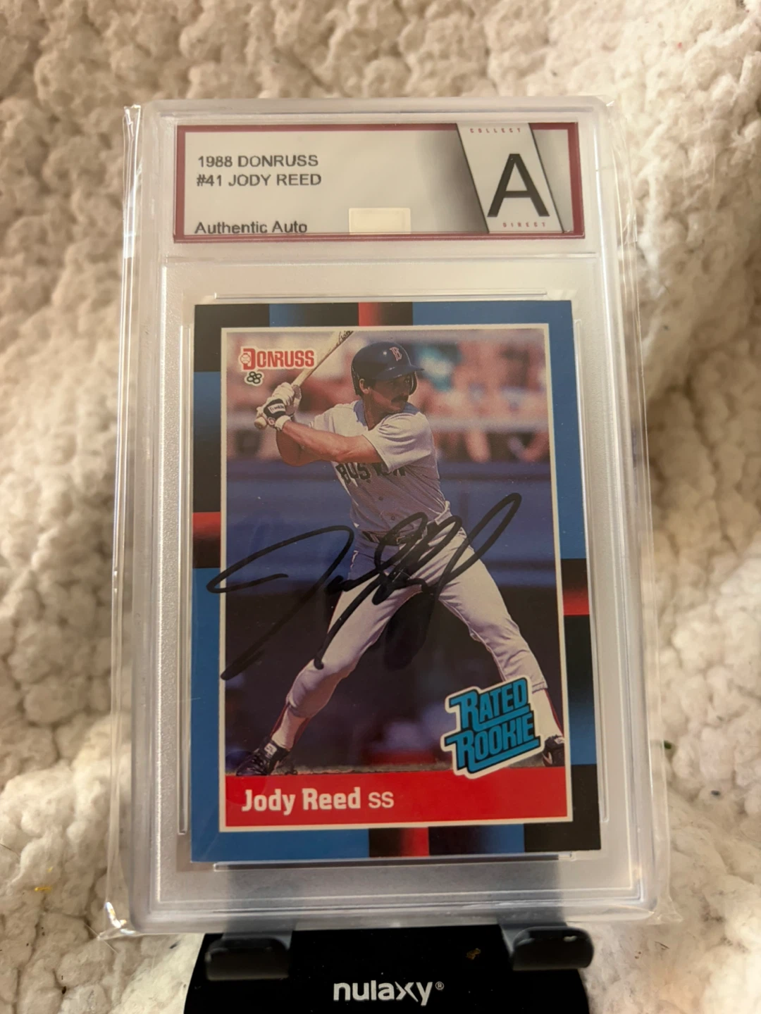 1988 Donruss Jody Reed Rated Rookie Authentic Auto