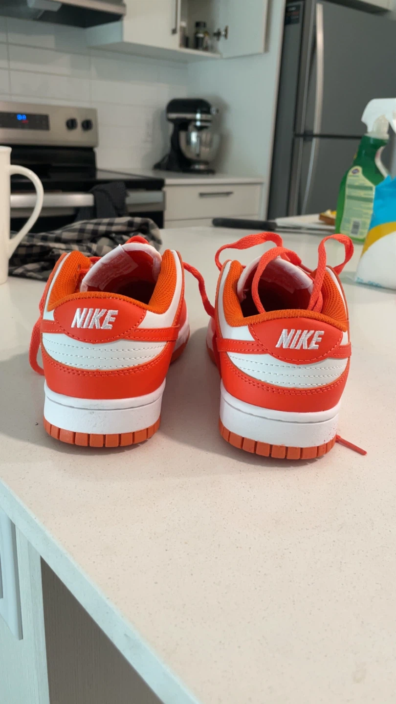 Nike Dunk Low Syracuse Orange and White Sneakers - photo 3