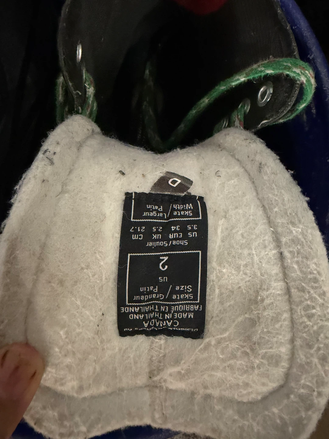 Kids Ice Skates Size 2 - photo 2