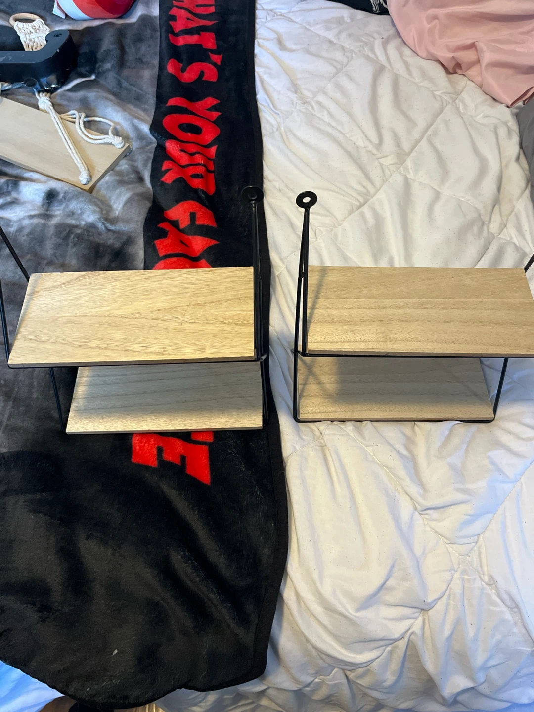 Set of Two Mini Wooden Wall Shelves - photo 2