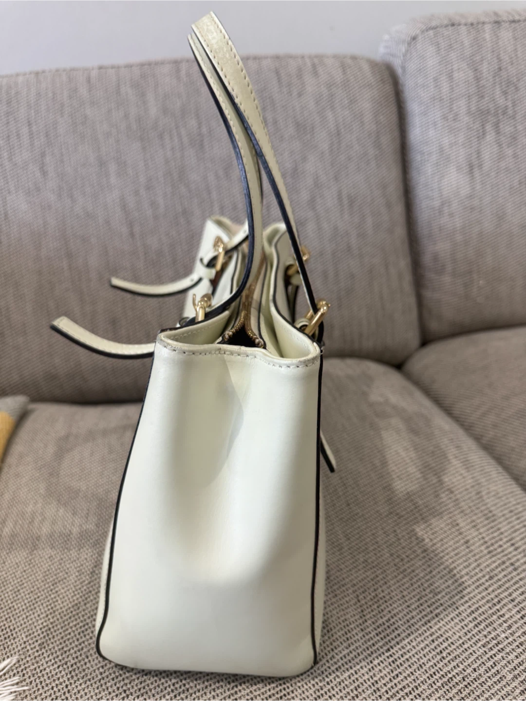 Tuscany Leather Cream Handbag - photo 2
