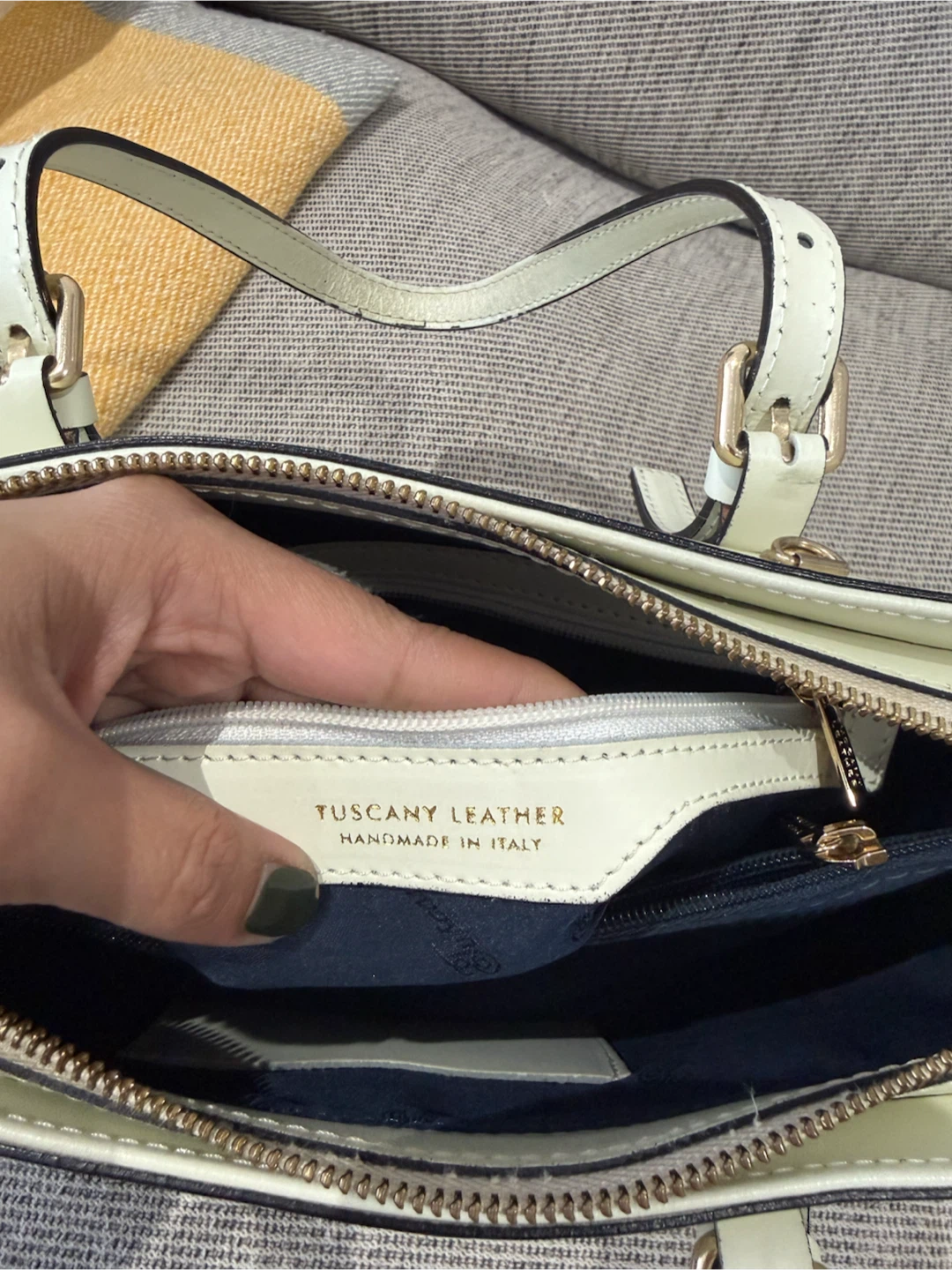 Tuscany Leather Cream Handbag - photo 5