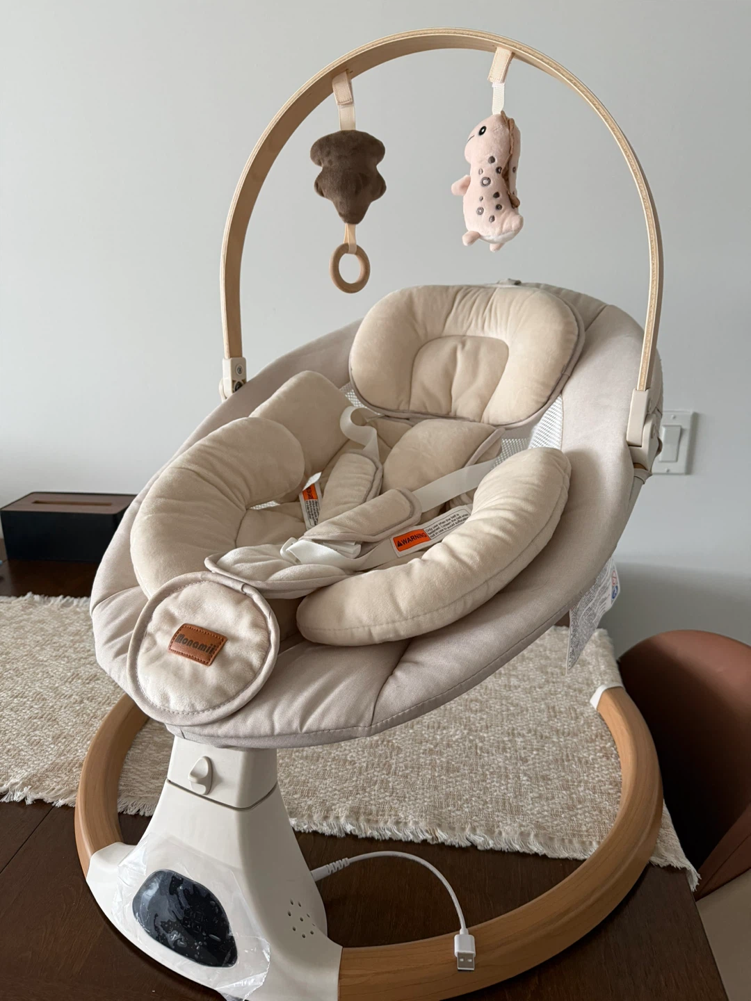 Monamii Baby Swing - Light Beige - photo 2