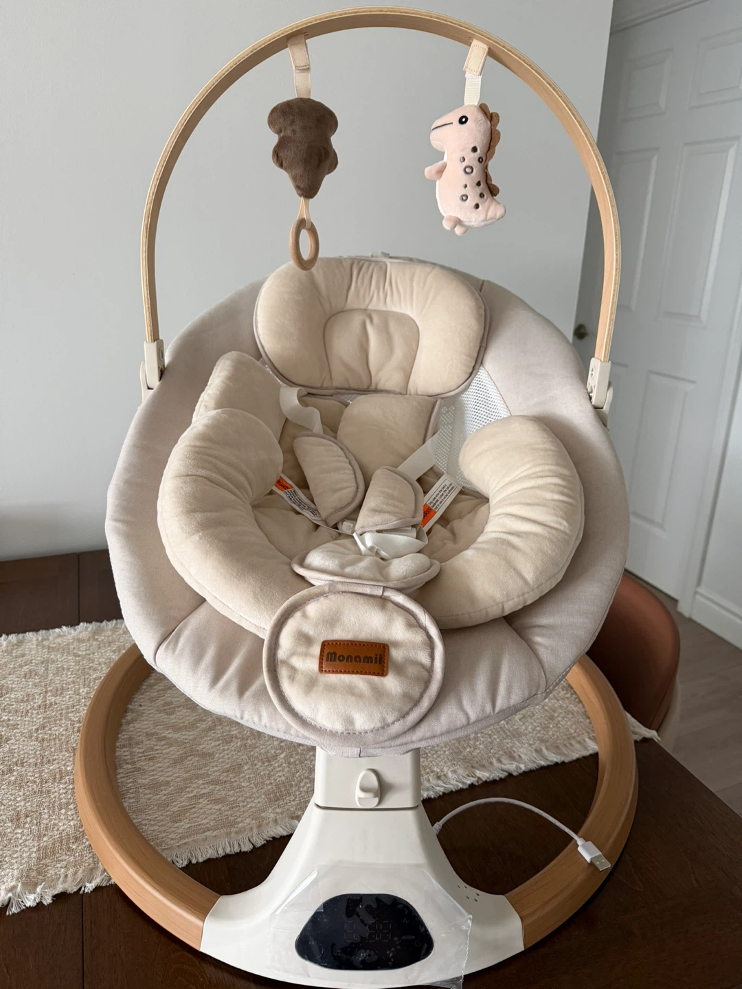 Monamii Baby Swing - Light Beige - photo 3