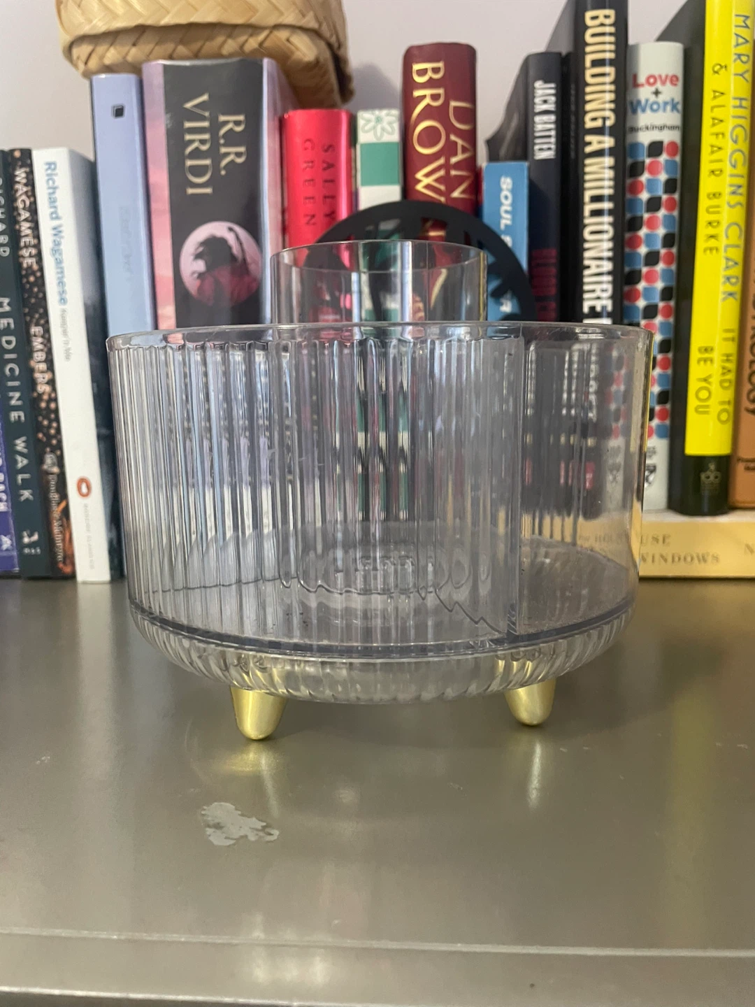 Clear Acrylic Rotating Desk Organizer
