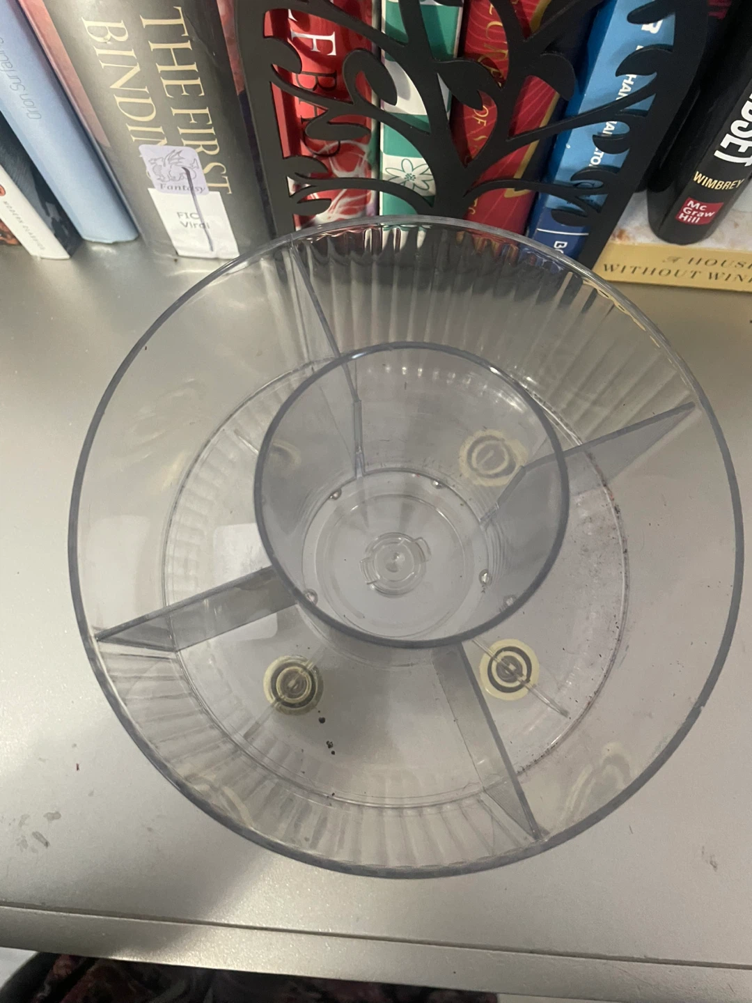 Clear Acrylic Rotating Desk Organizer - photo 2