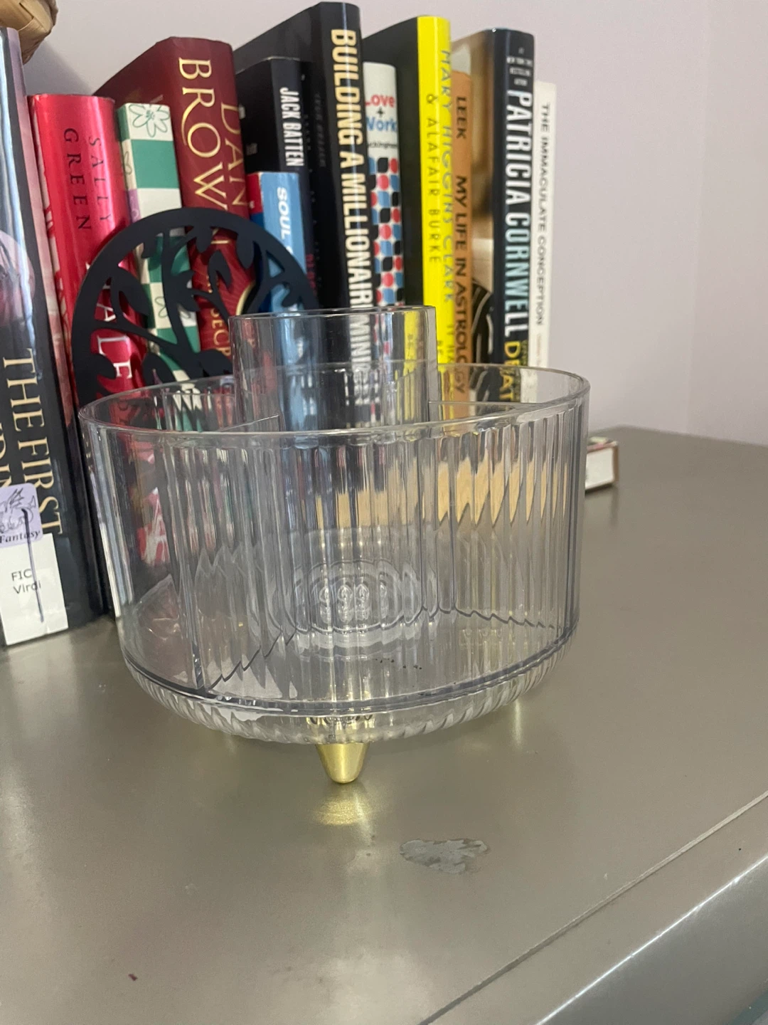 Clear Acrylic Rotating Desk Organizer - photo 3