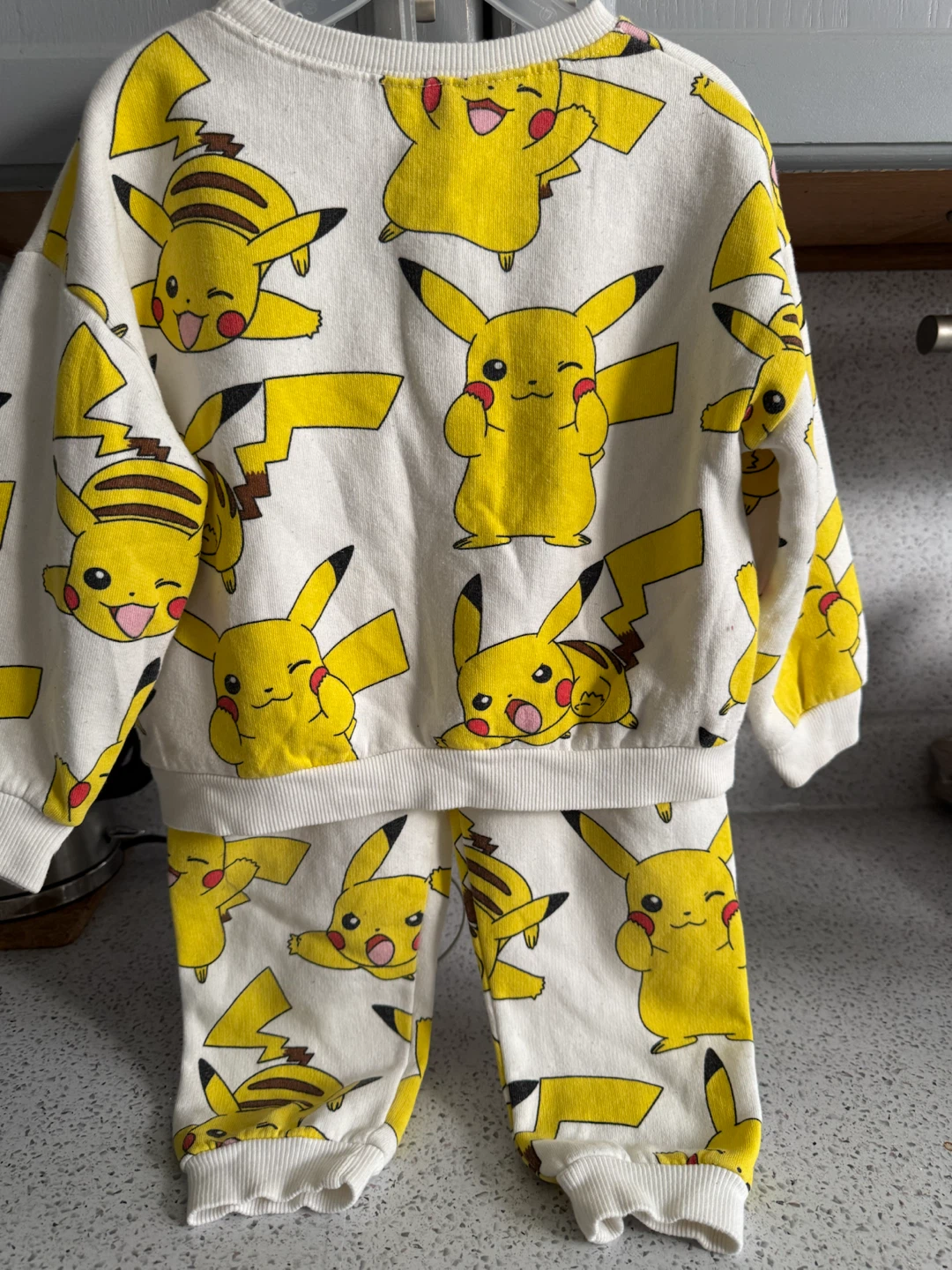Pikachu Print Two-Piece Sweat Set - photo 2