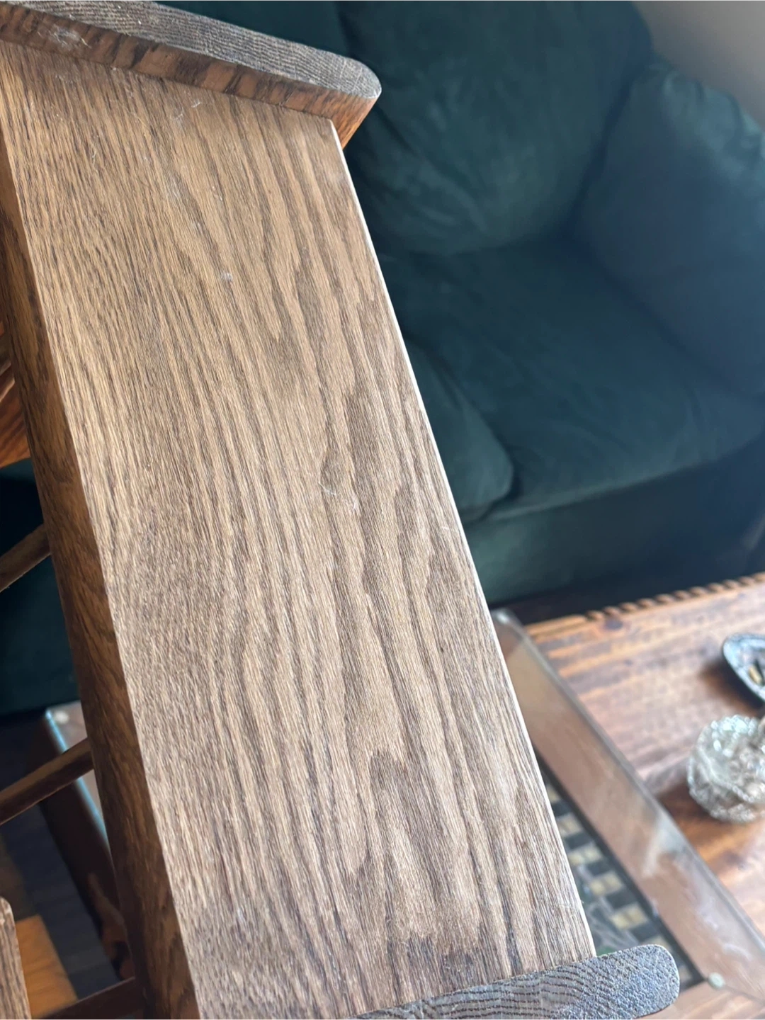 Solid Oak Magazine Rack - photo 5