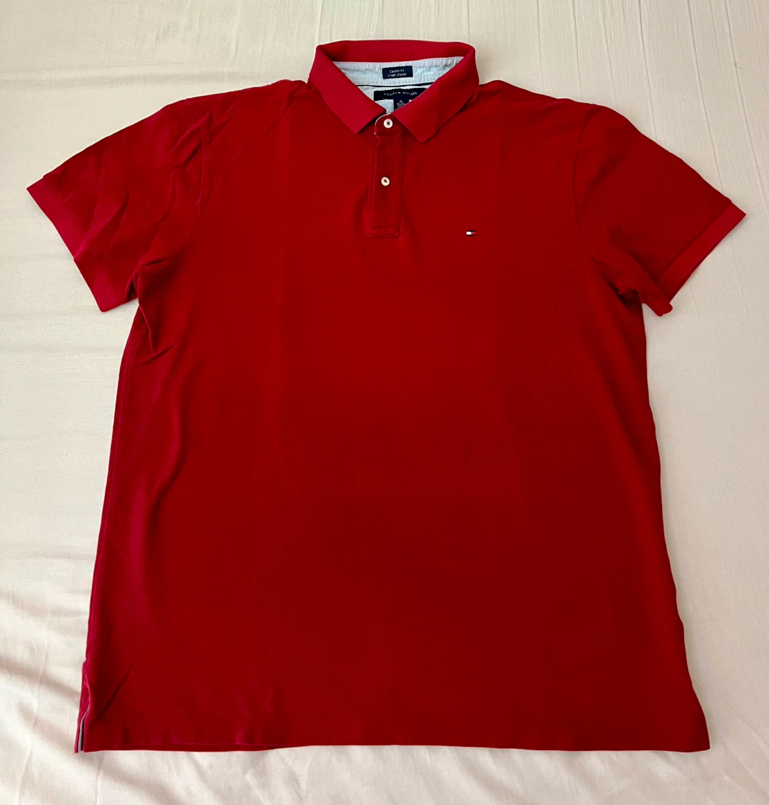 Tommy Hilfiger Custom Fit Red Polo Shirt XL