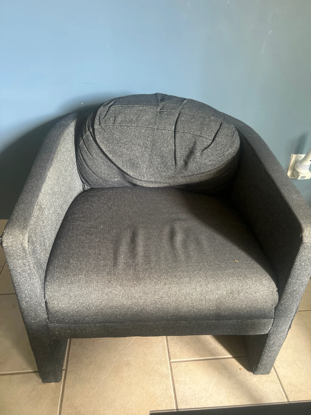 Dark Grey Accent Armchair