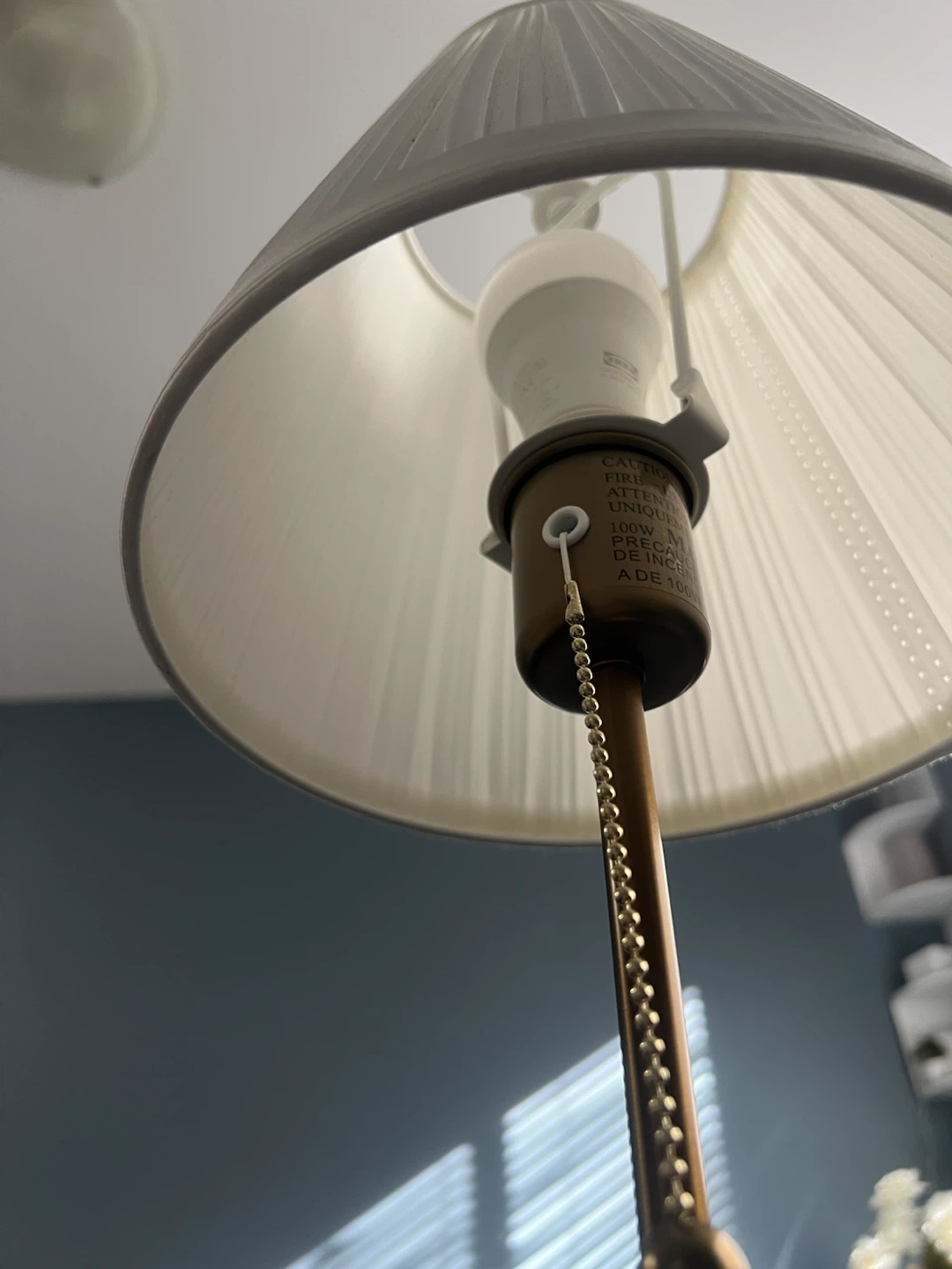 IKEA Table Lamp with Gold Tone Base - photo 2
