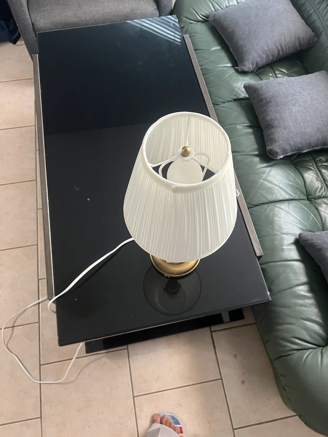 IKEA Table Lamp with Gold Tone Base - photo 4