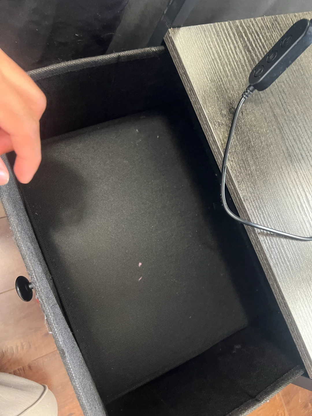 LOAKEKEL LED Nightstand with Charging Station - photo 2
