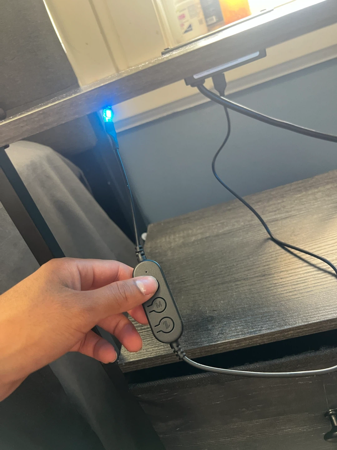 LOAKEKEL LED Nightstand with Charging Station - photo 4