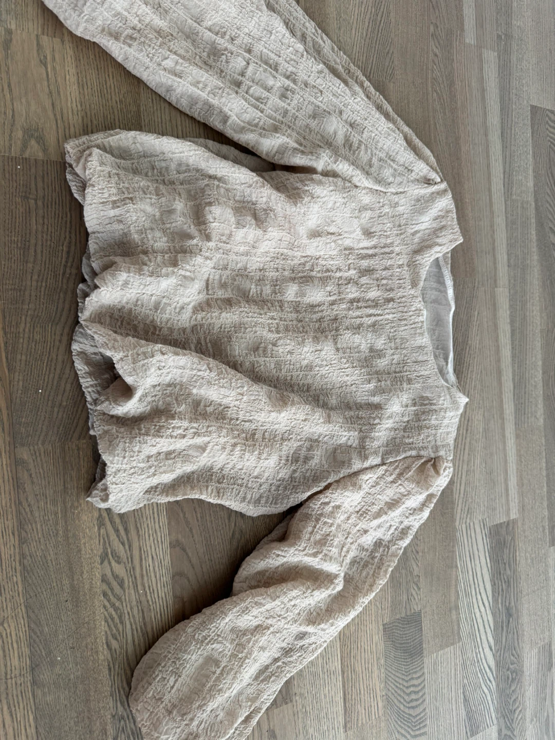 Designer’s Cream Long Sleeve Textured Blouse - photo 3