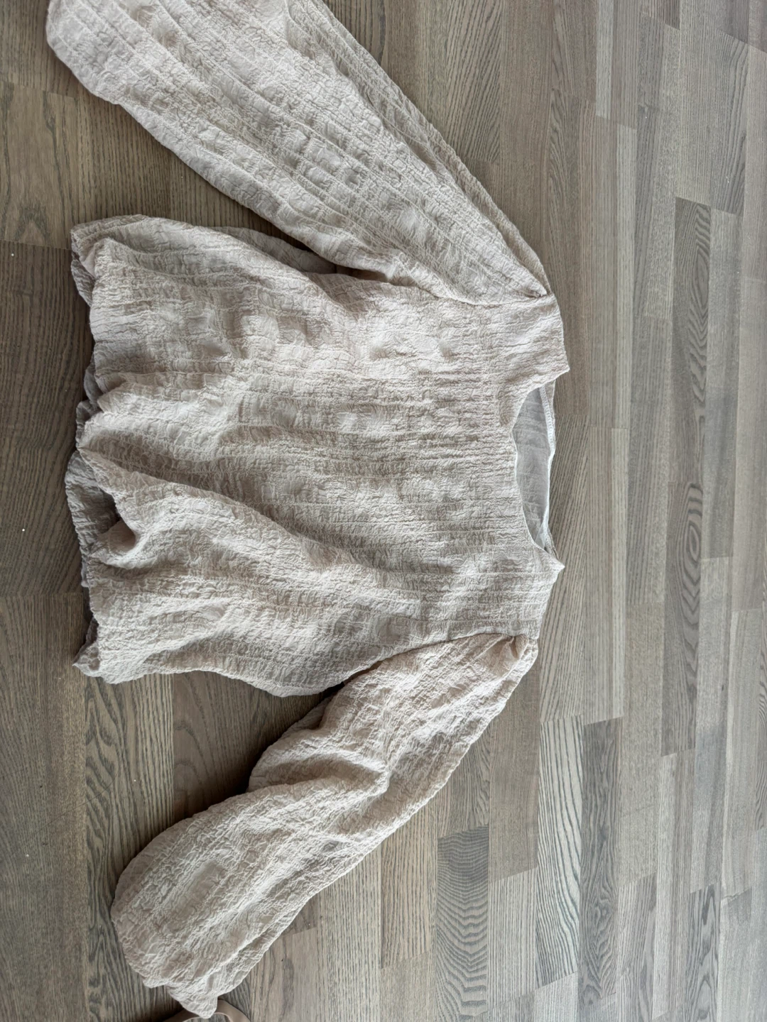 Designer’s Cream Long Sleeve Textured Blouse - photo 4