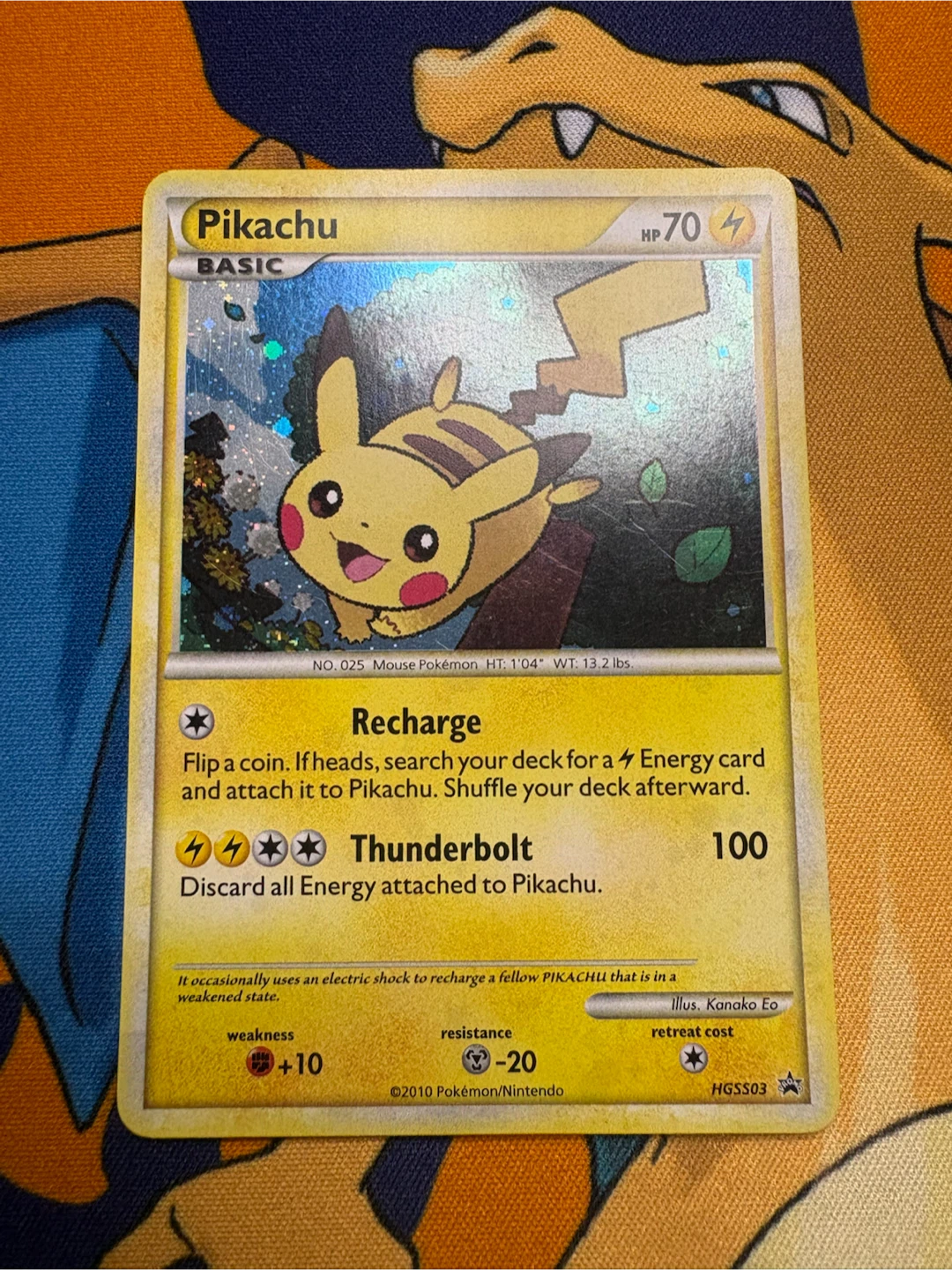 2010 Pikachu HGSS03 Black Star Promo LP