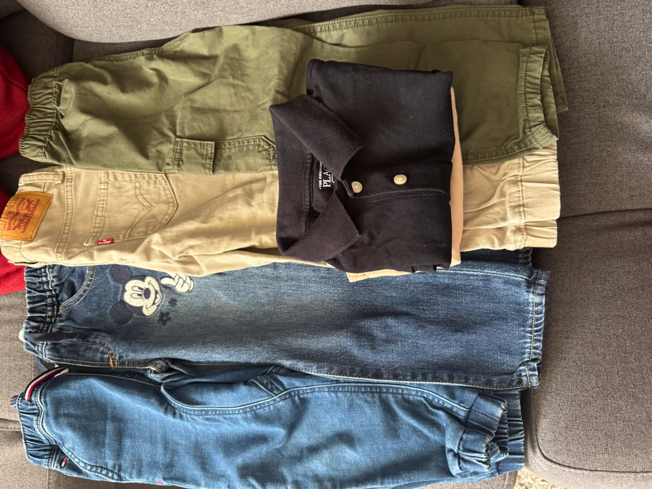 Levi's Khaki Joggers and Tommy Hilfiger Jogger Jeans