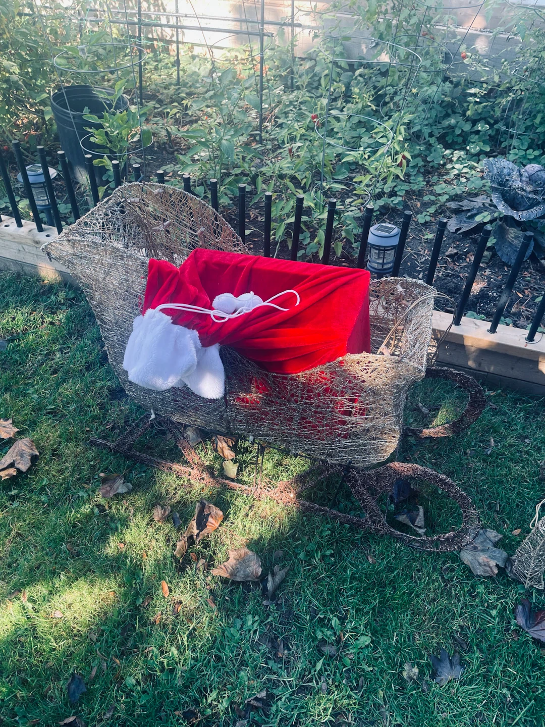 Lighted Christmas Sleigh and Two Reindeer Set - photo 4