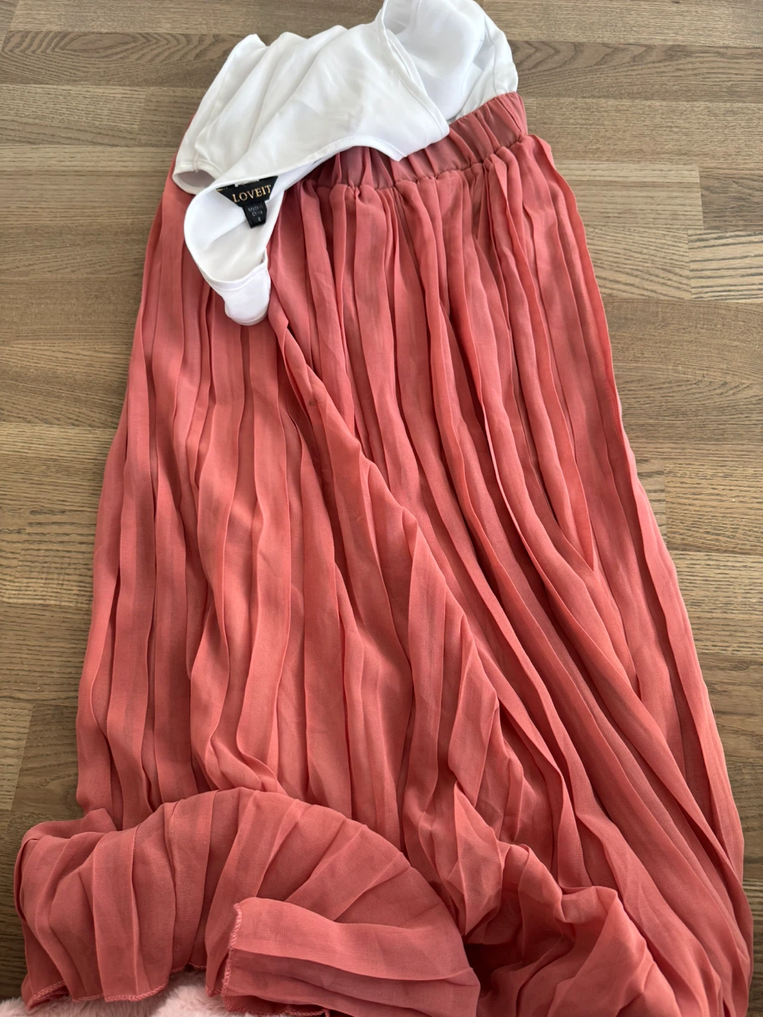 LOVEIT Coral princess Pleated Maxi Dress - photo 3