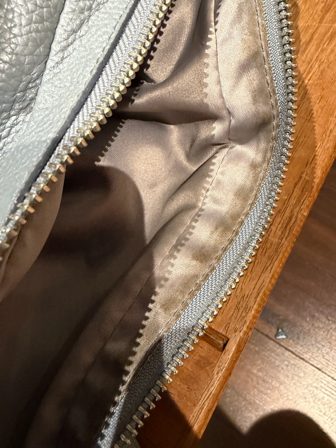 Coach blue leather shoulder bag - photo 2