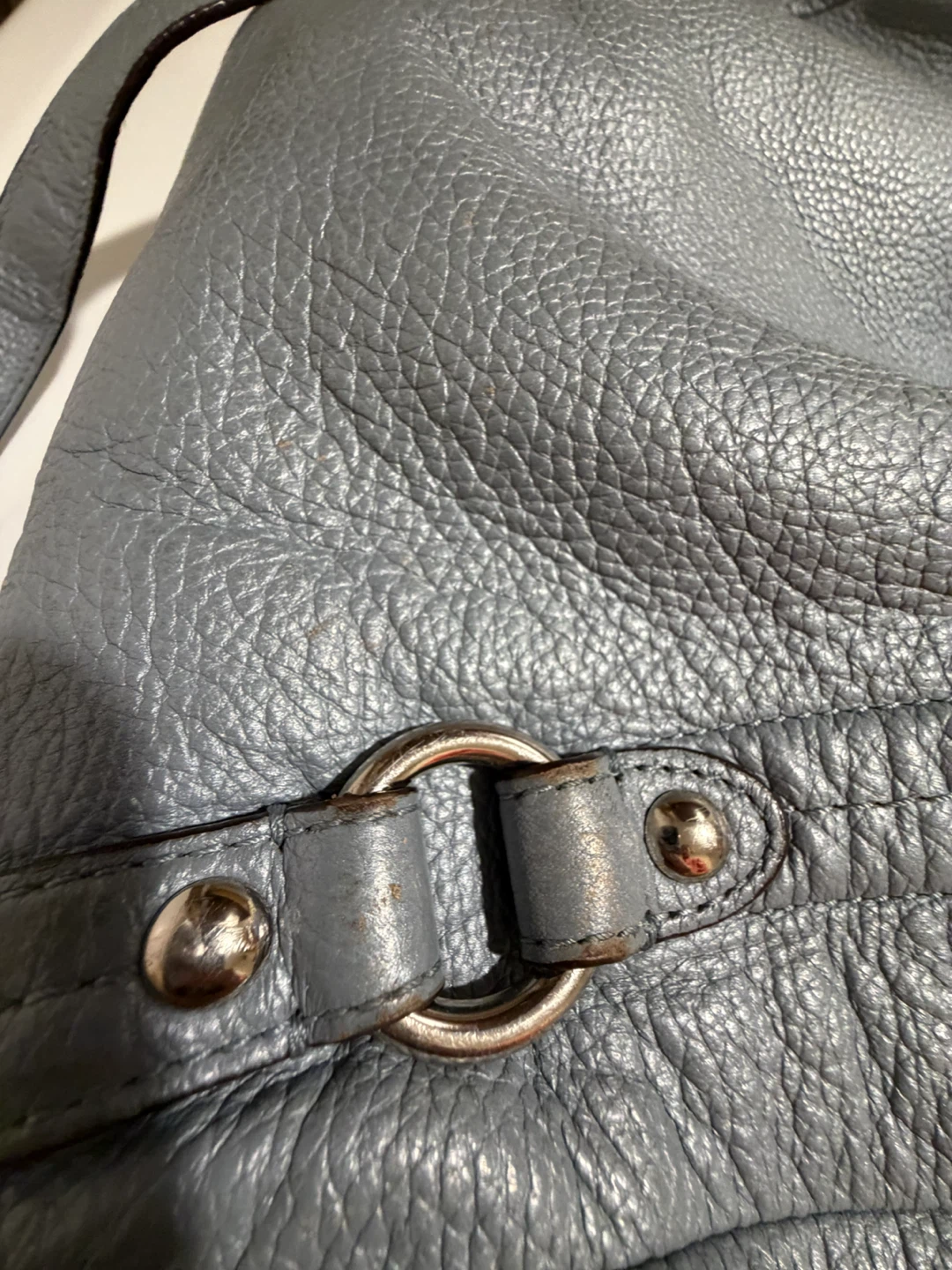 Coach blue leather shoulder bag - photo 5
