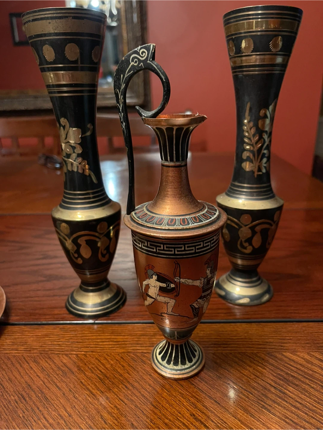 Set of Greek Copper and Brass Decor Items - photo 2
