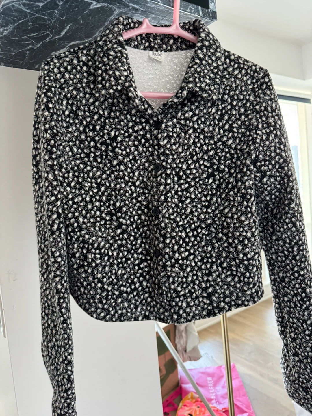 Designer’s patterned button-down
