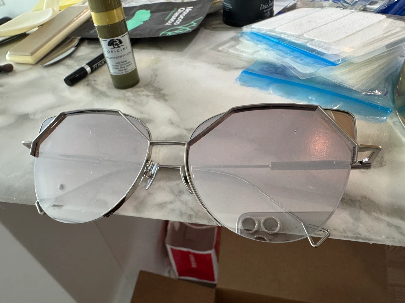 gradient Zeiss lens cat-eye sunglasses Fendi styled - photo 5