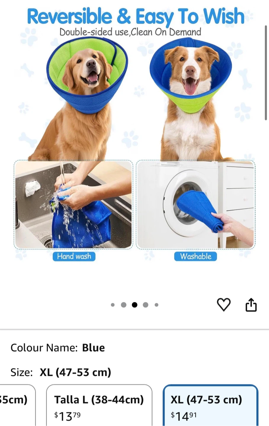 Reversible Mesh Dog Cone - Size XL - photo 2