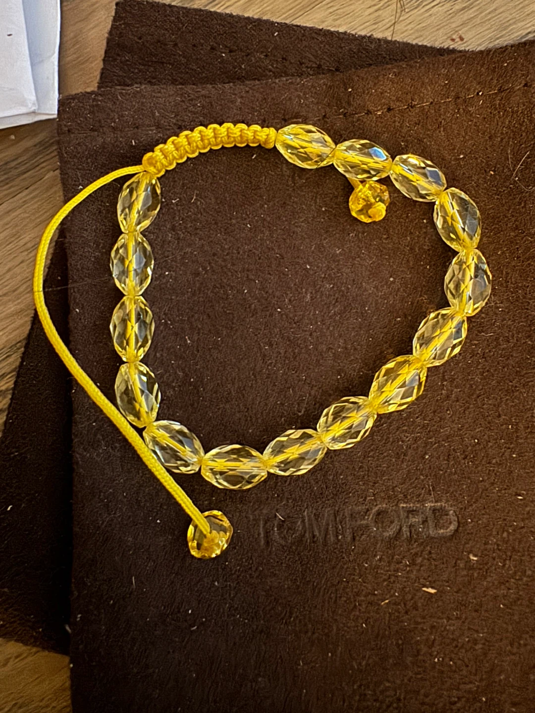 Yellow Crystal Beaded Bracelet - photo 4