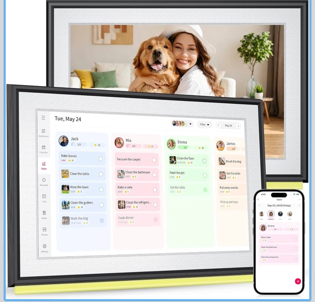 10.1 inch Smart Digital Photo Frame and Calendar