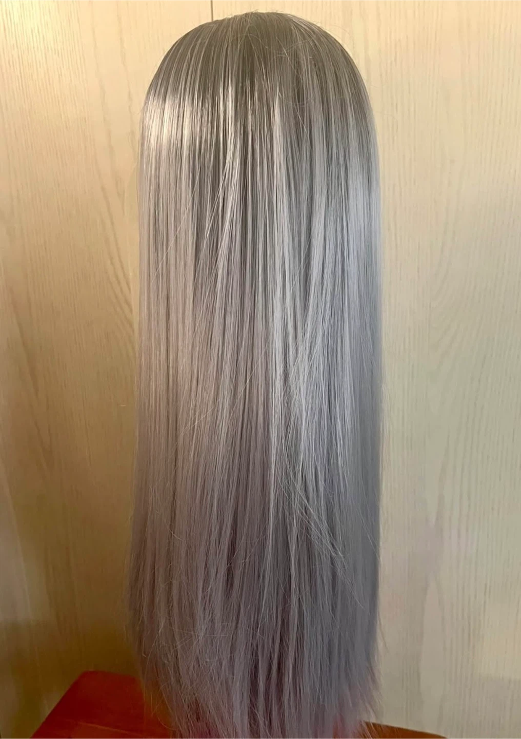 Long Ombre Silver Grey Wig