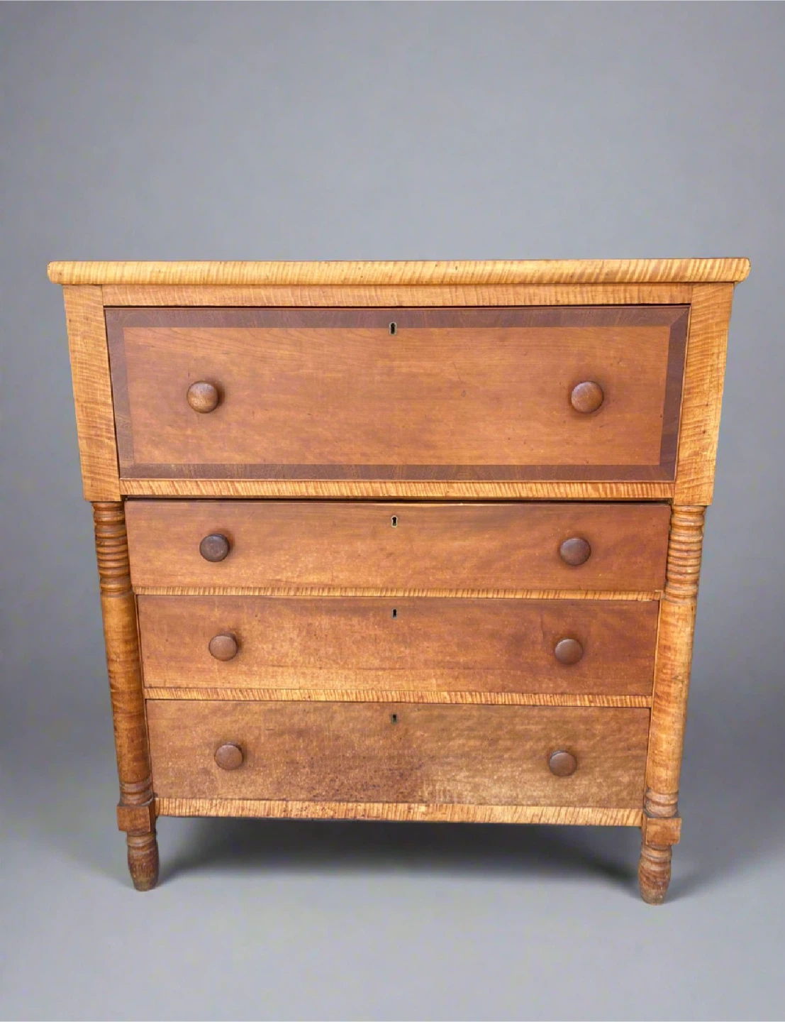 Antique 4-Drawer Wood Chest - photo 2