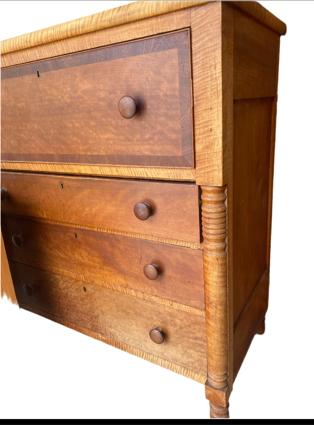 Antique 4-Drawer Wood Chest - photo 3