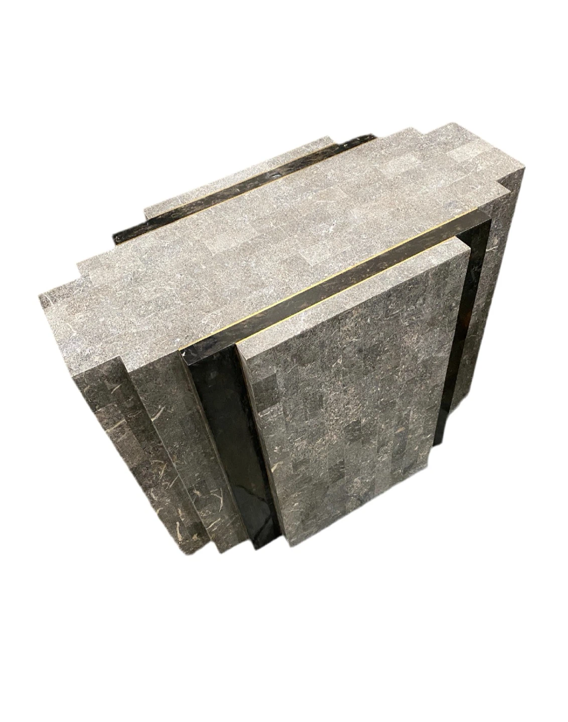 Art Deco Style Stone Console Table - photo 4
