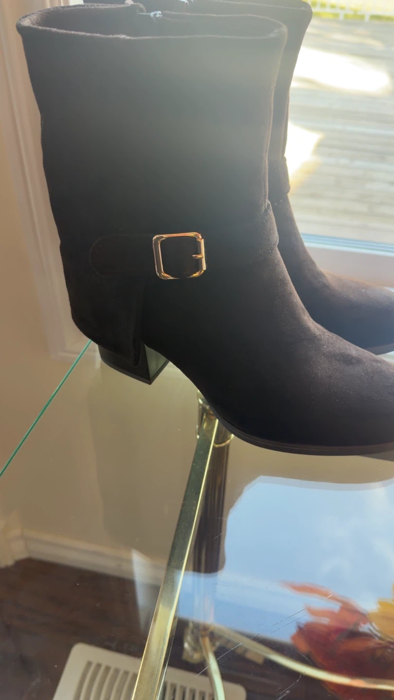 Patrizia by Spring Step Black Ankle Boots