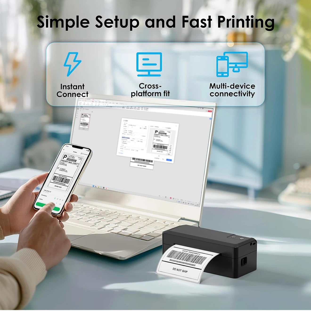 KNAON Thermal Shipping Label Printer - photo 2