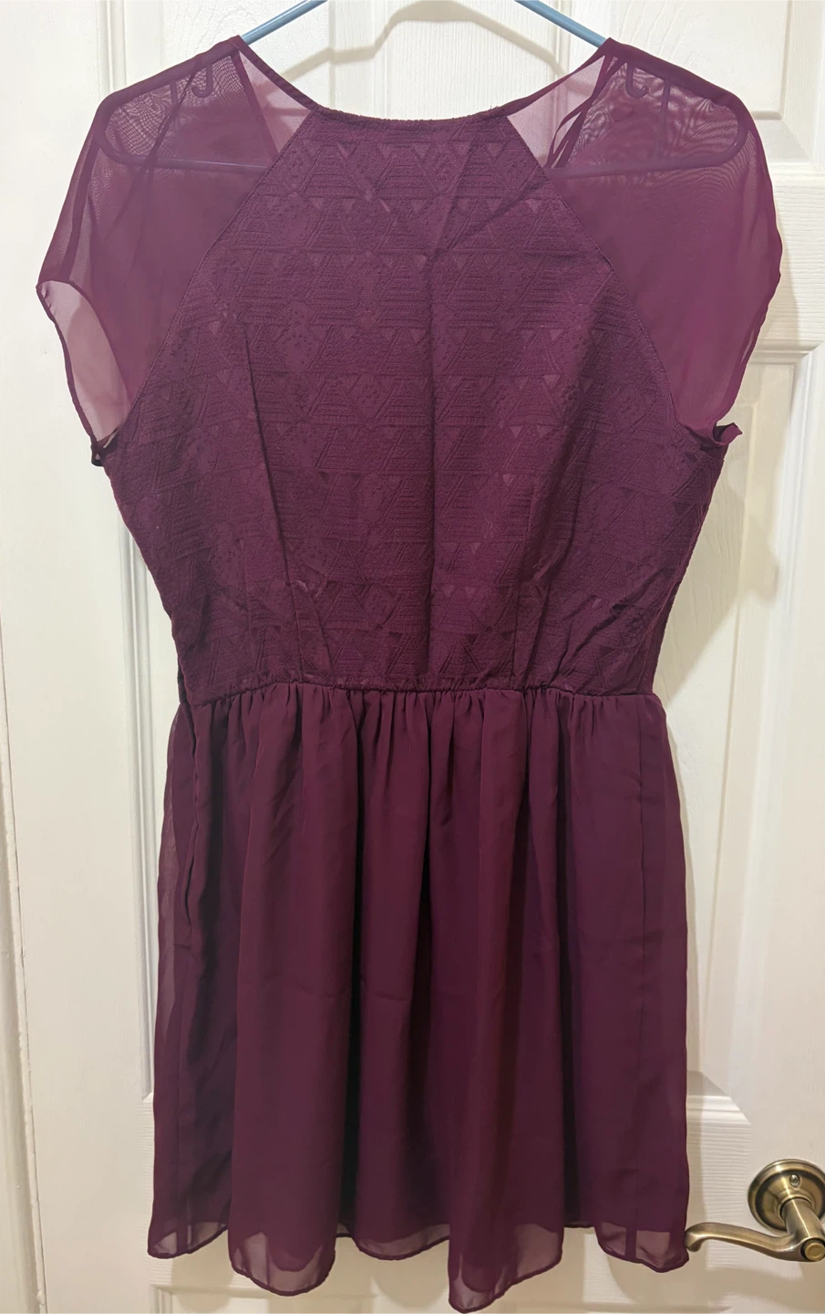 H&M Maroon top Size 14 - photo 2