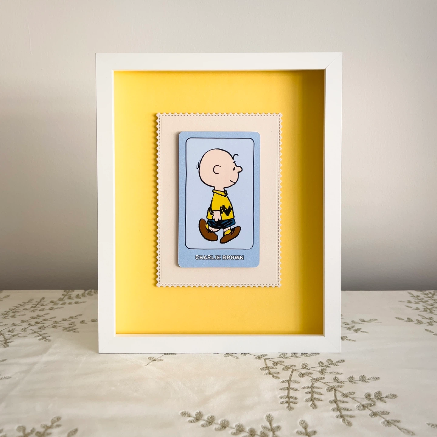 Charlie Brown Snoopy Layered Framed Art