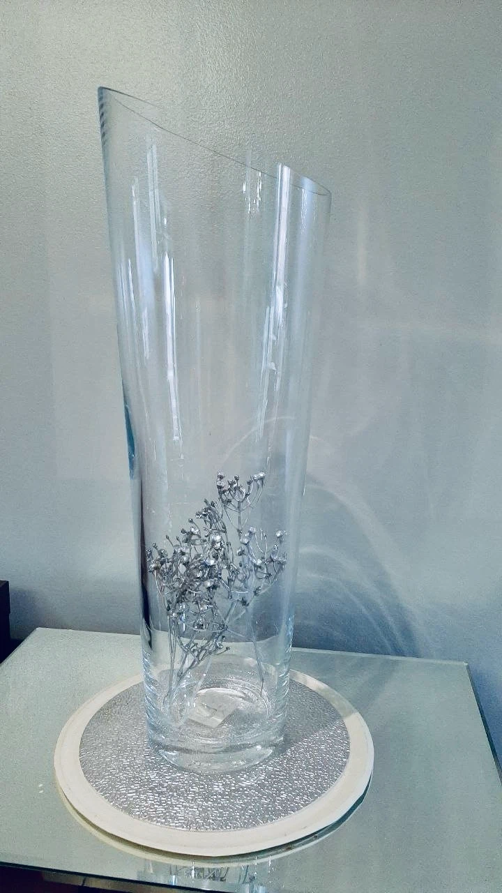 Clear Glass Cylinder Vase