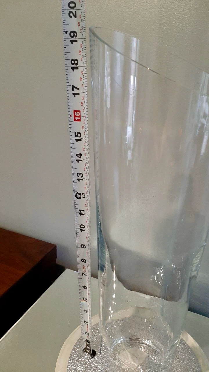 Clear Glass Cylinder Vase - photo 2