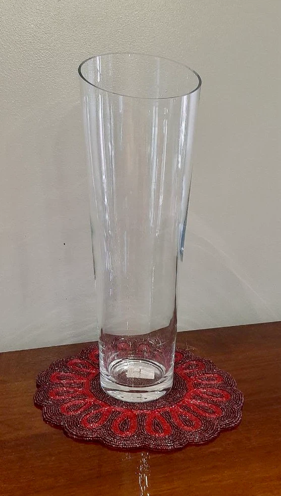 Clear Glass Cylinder Vase - photo 5