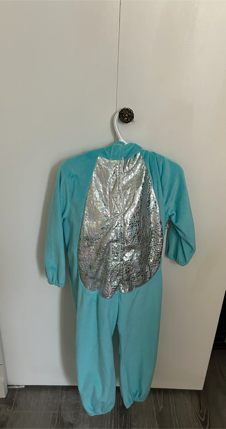 Kids Dinosaur Costume Teal Size 3-4T - photo 2
