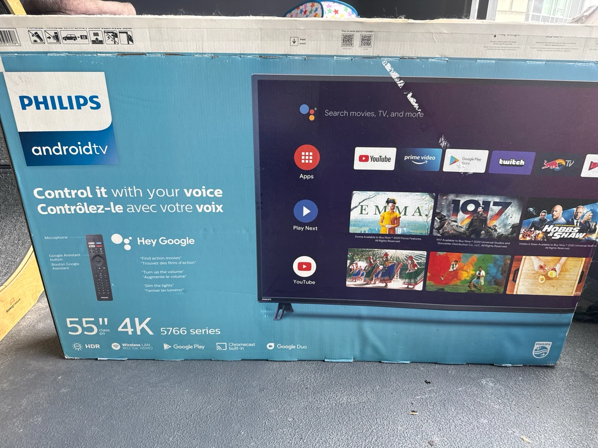 Not working - Philips 55" 4K Android TV 5766 Series